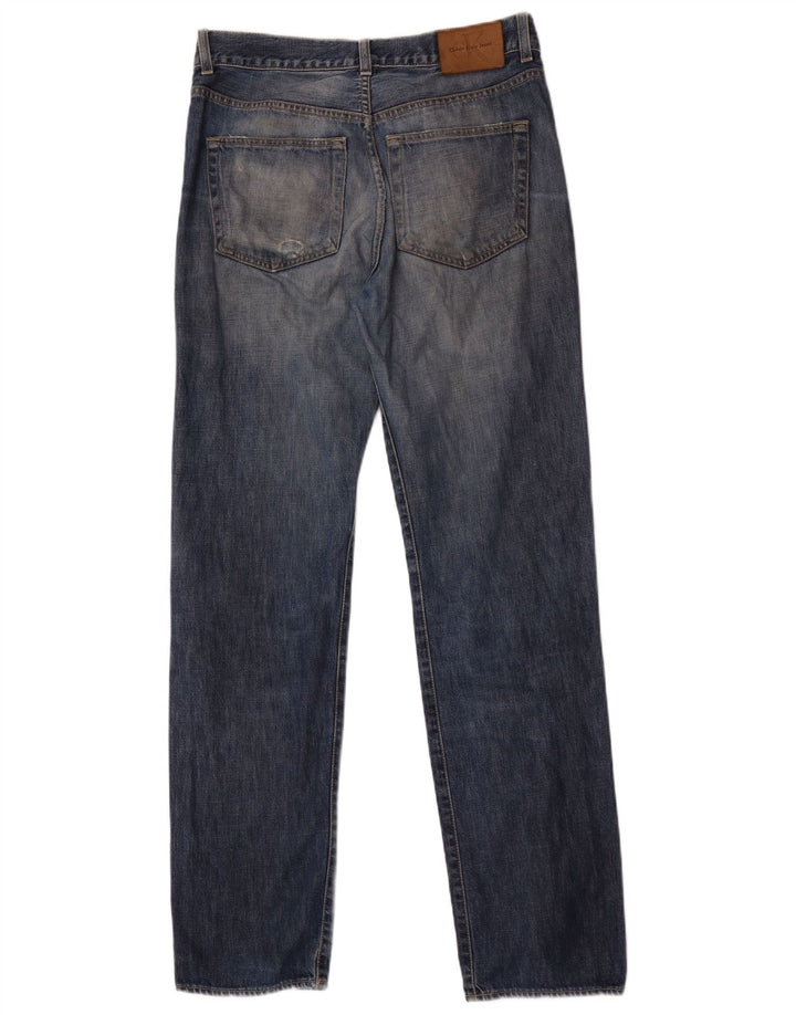 Calvin Klein Jeans rectos desgastados para hombre W32 L34 Azul