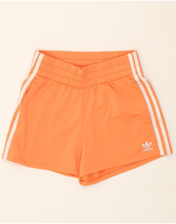 Adidas Pantalones cortos deportivos para mujer UK 6 XS Naranja Poliéster