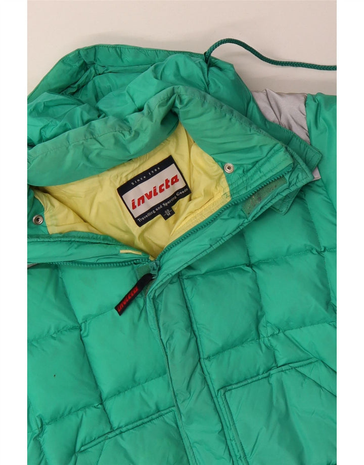 INVICTA Chaqueta acolchada con capucha para hombre IT 48 Nylon color block mediano turquesa