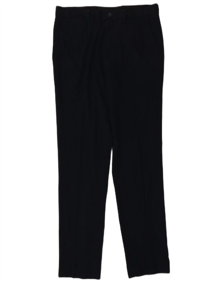Marks & Spencer Pantalones chinos ajustados para hombre W32 L33 Poliéster azul marino