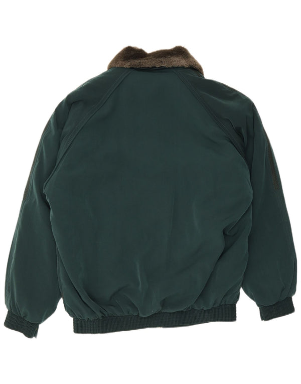 Vintage hombres Sherpa MA-1 chaqueta de vuelo Reino Unido 42 XL verde
