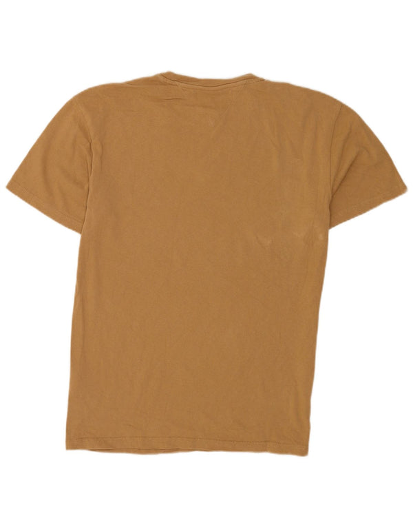 Tommy Hilfiger - Camiseta para hombre, talla pequeña, algodón marrón