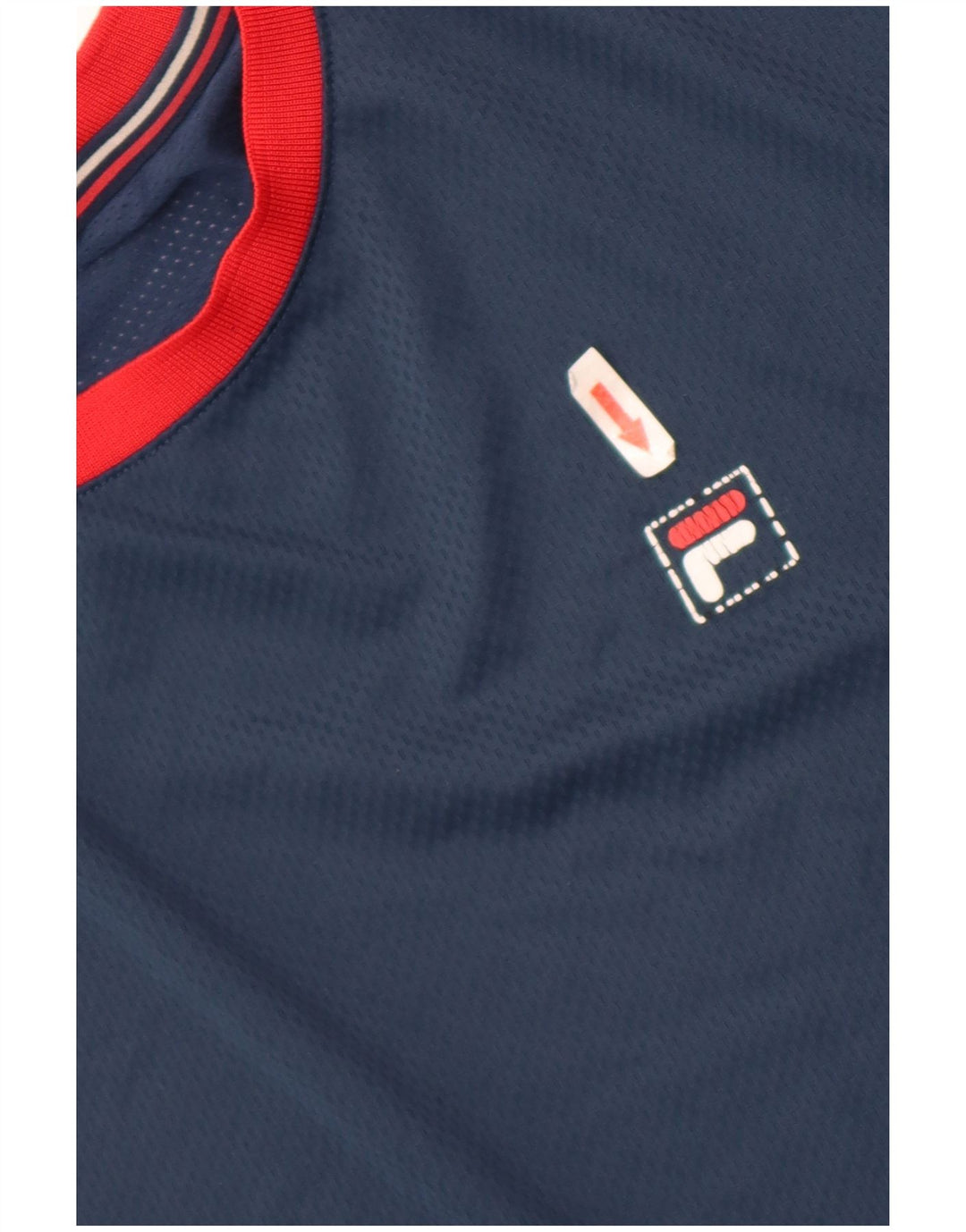 Fila Camiseta para hombre Top 2XL Azul marino Colorblock Poliéster