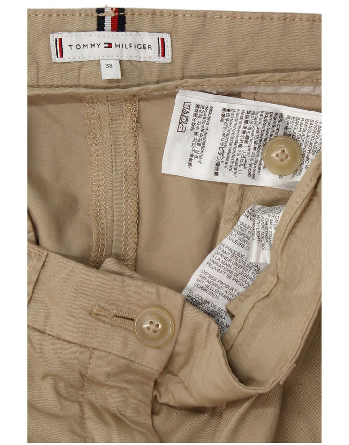 TOMMY HILFIGER Pantalones chinos rectos para mujer EU 38 Medium W32 L30 Beige