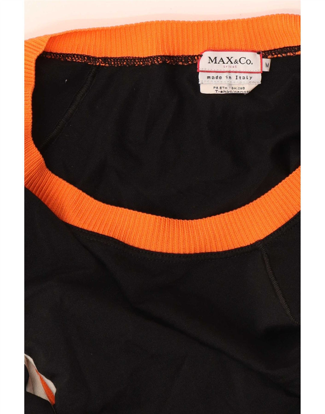 Max & Co. Top con hombros descubiertos para mujer, Reino Unido 42, bloque de color negro mediano