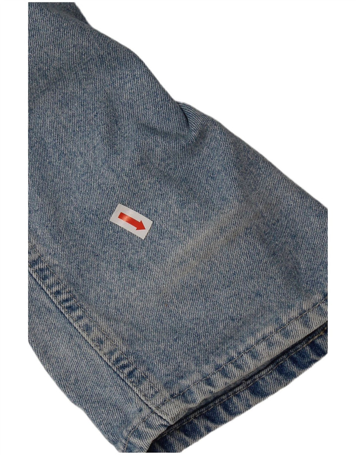 Roccobarocco Jeans cónicos de talle alto para mujer IT 45 Medium W31 L31 Azul