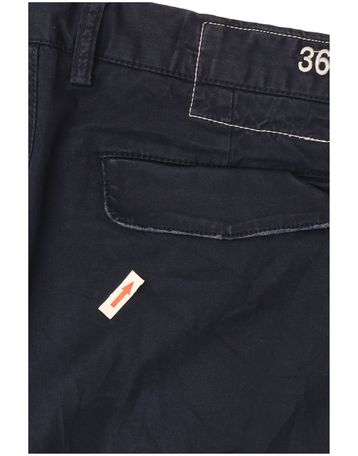 Sun68 Pantalones cortos chinos para hombre W36 Grande Algodón azul marino