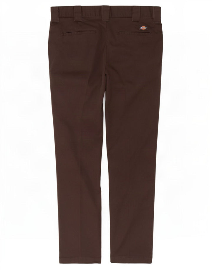 Dickies Pantalón chino slim fit para hombre W30 L32 Poliéster marrón