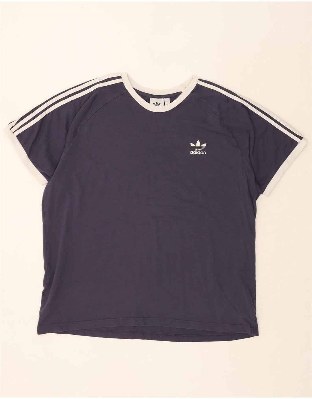 ADIDAS Camiseta Hombre Top 2XL Azul Marino Algodón