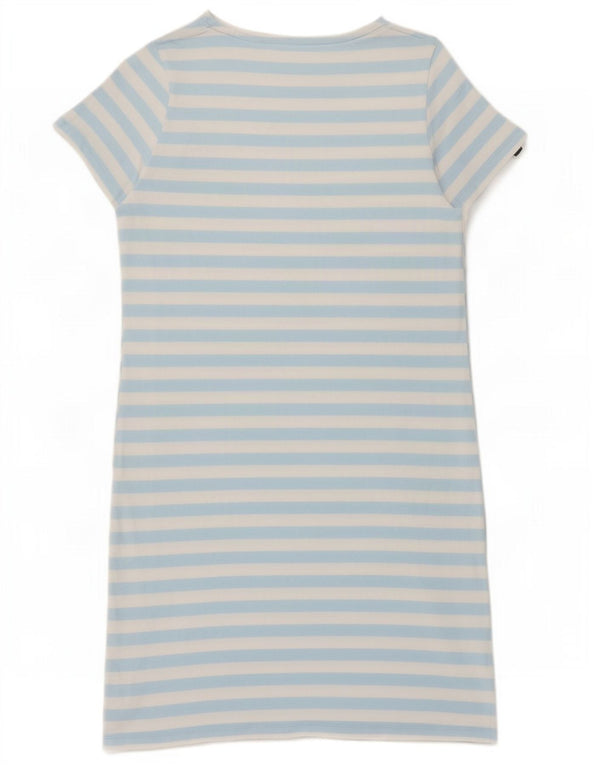 Crew Clothing Vestido tipo camiseta para mujer UK 10 Pequeño algodón a rayas azules
