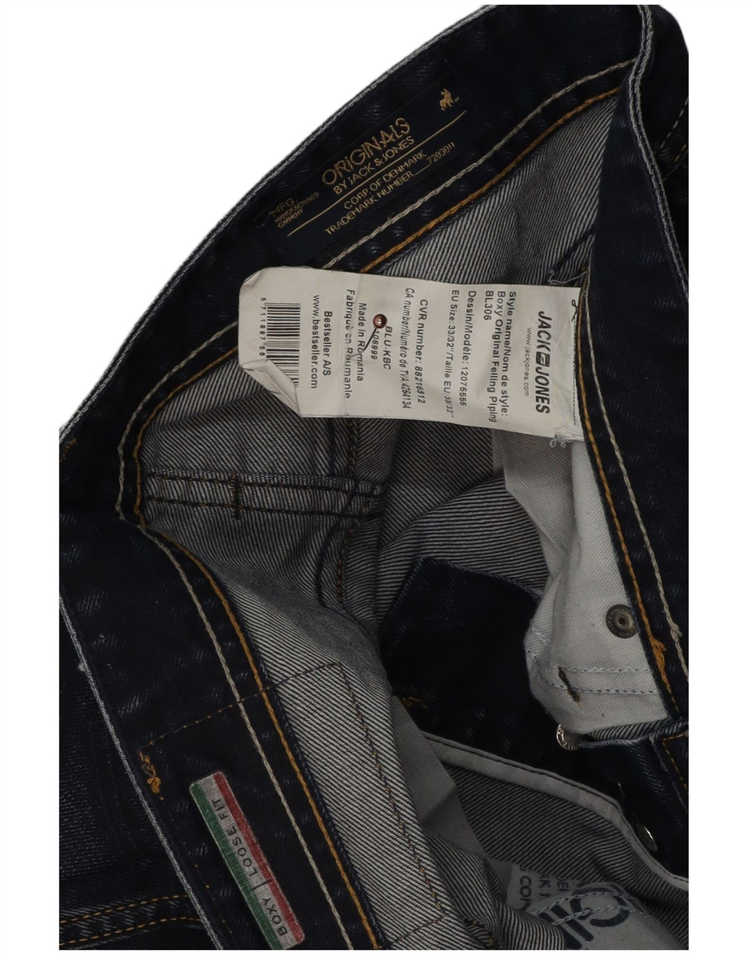 Jack & Jones Vaqueros Sueltos Roxy para Hombre W33 L29 Algodón Azul Marino