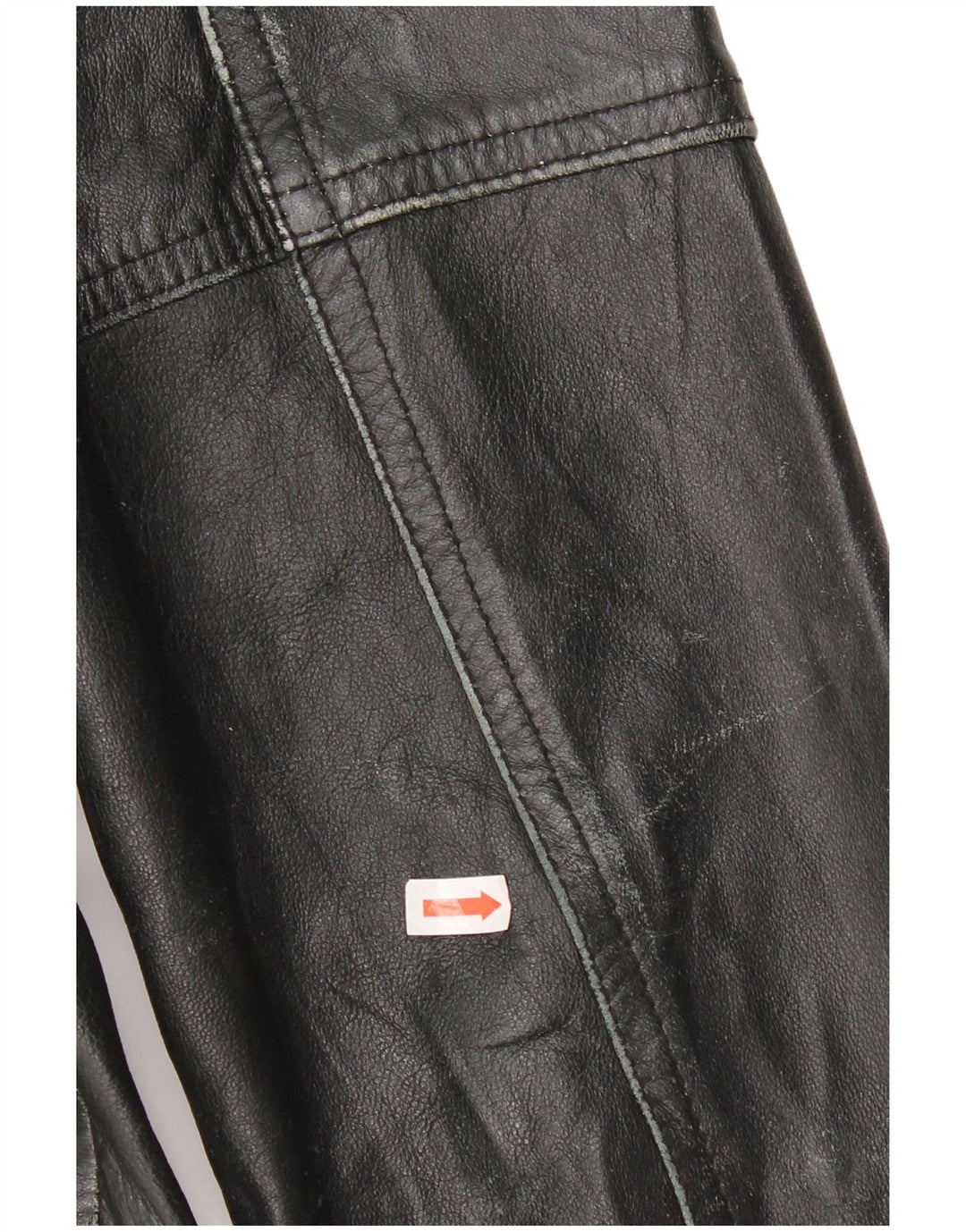 MOTIVI Chaqueta de cuero para mujer UK 44 Mediana Negra