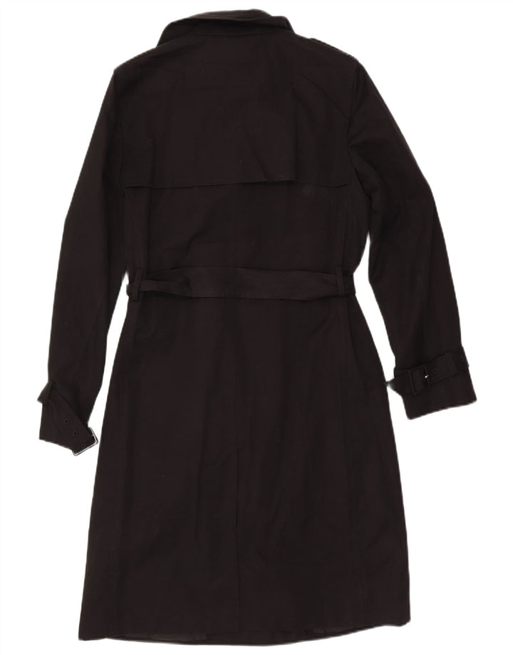 Marks & Spencer Gabardina de doble botonadura para mujer UK 10 Small Black