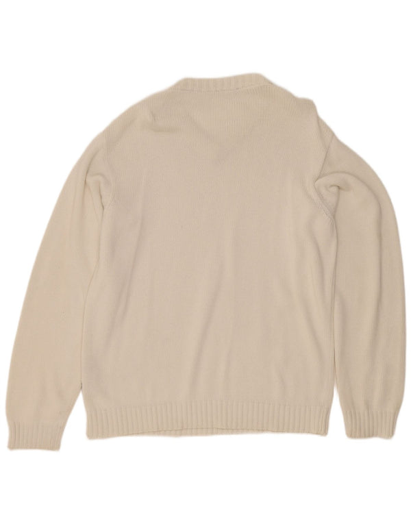 North Sails Jersey Con Cuello En V Para Hombre Algodón Blanco Medio