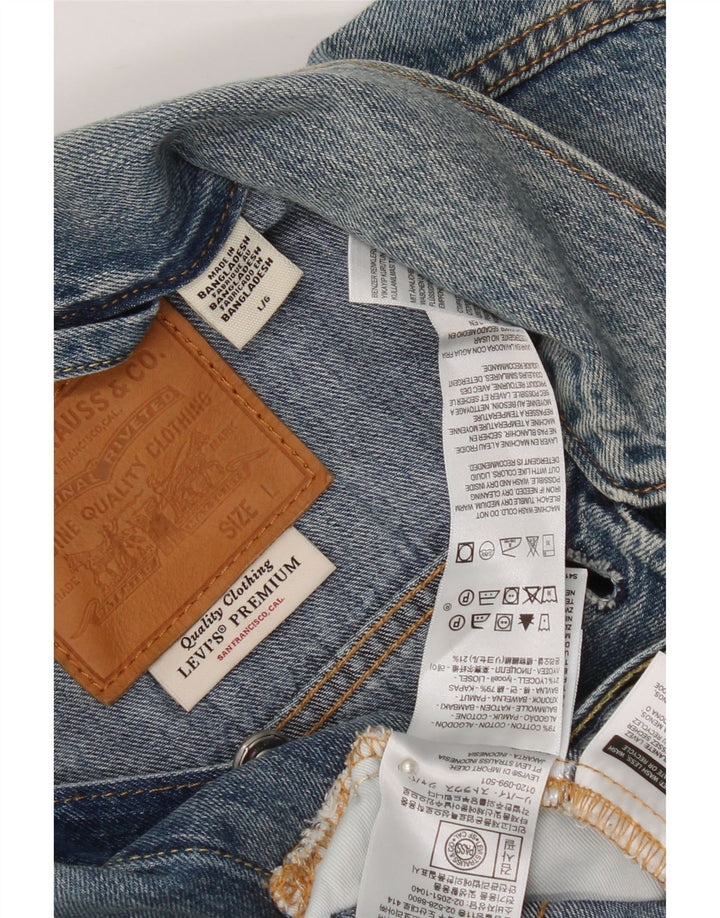 Levi's Chaqueta vaquera para hombre UK 40 Algodón azul grande