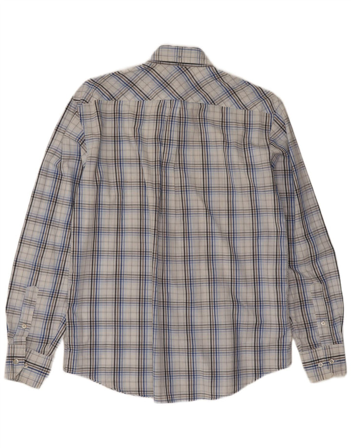 Camisa Ben Sherman Hombre Algodón A Cuadros Azul Medio