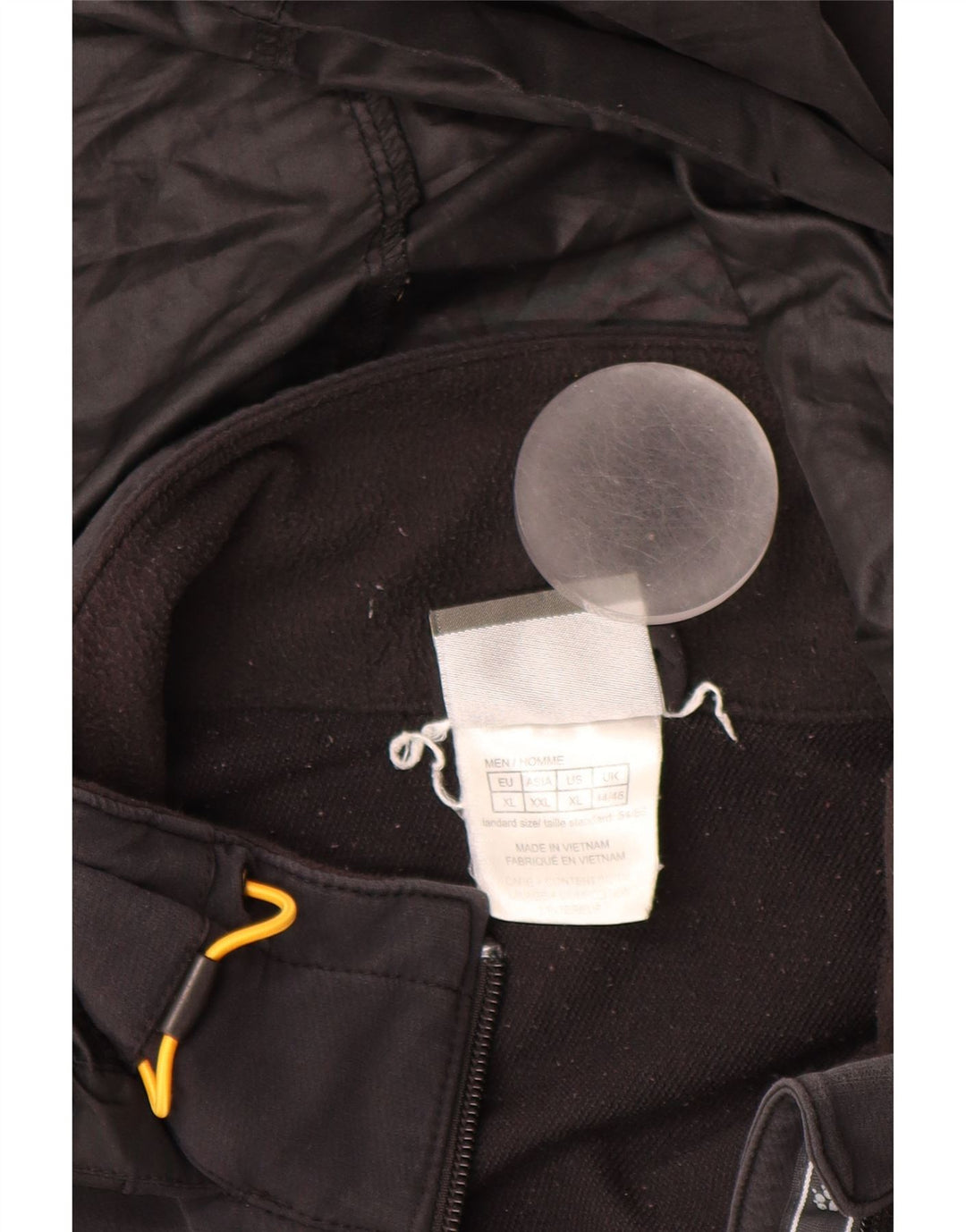 JACK WOLFSKIN Chaqueta cortavientos con capucha para hombre UK 44/46 XL Poliamida negra