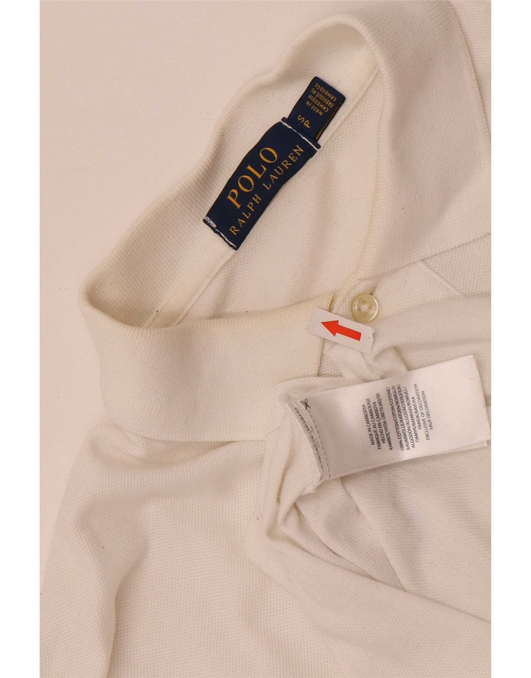Camisa Polo Ralph Lauren Hombre Pequeña Algodón Blanco