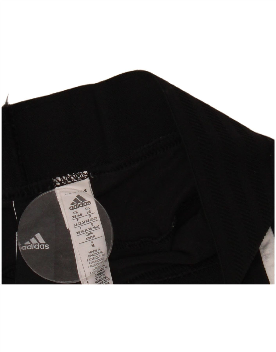 Leggings ADIDAS Mujer UK 4/6 XS Algodón Negro