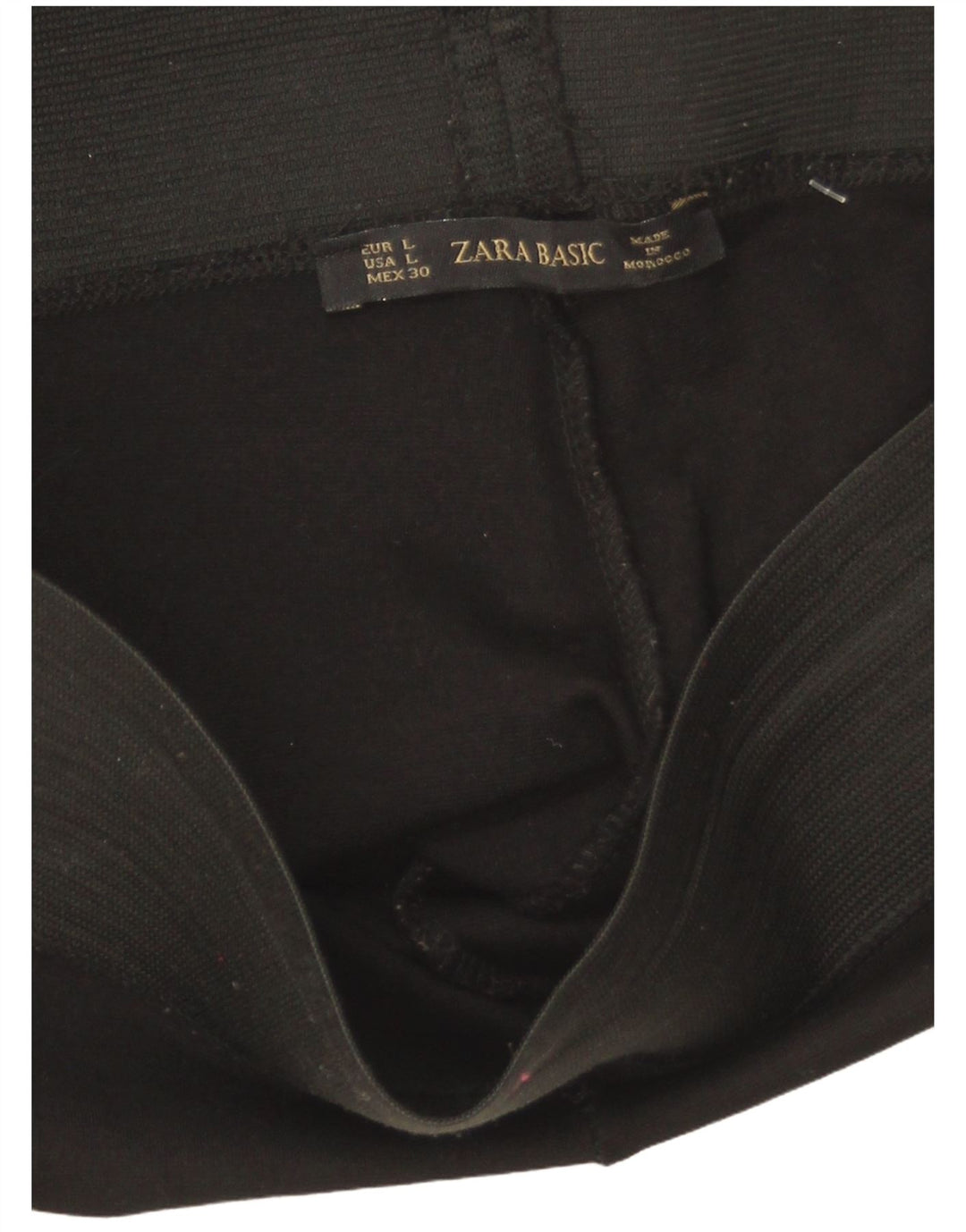 Zara Mujer Leggings Reino Unido 46 Grande Negro