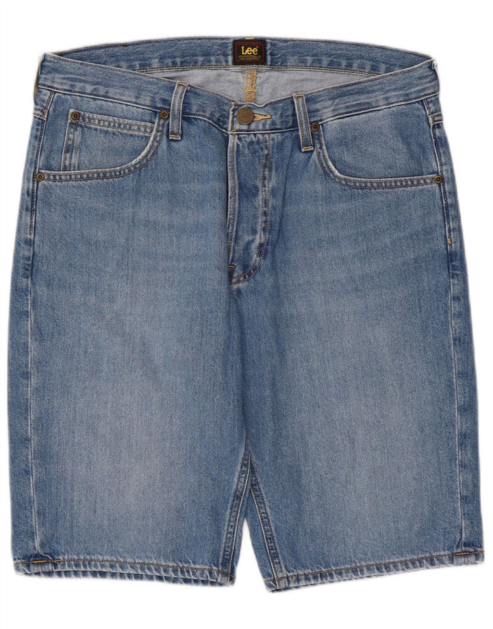 LEE Pantalones cortos de mezclilla para hombre W34 Azul grande