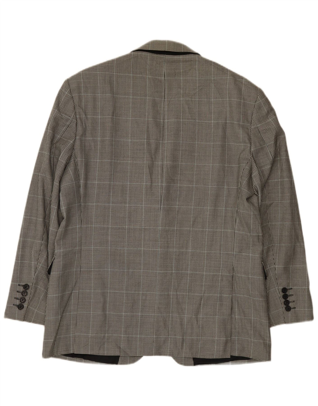 Marks & Spencer Chaqueta tipo blazer de 2 botones para hombre UK 42 Large Black Houndstooth