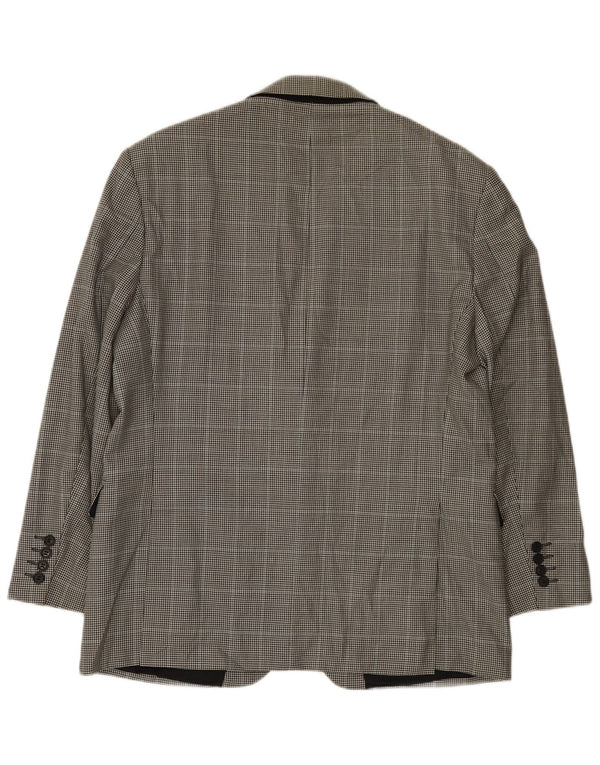 Marks & Spencer Chaqueta tipo blazer de 2 botones para hombre UK 42 Large Black Houndstooth