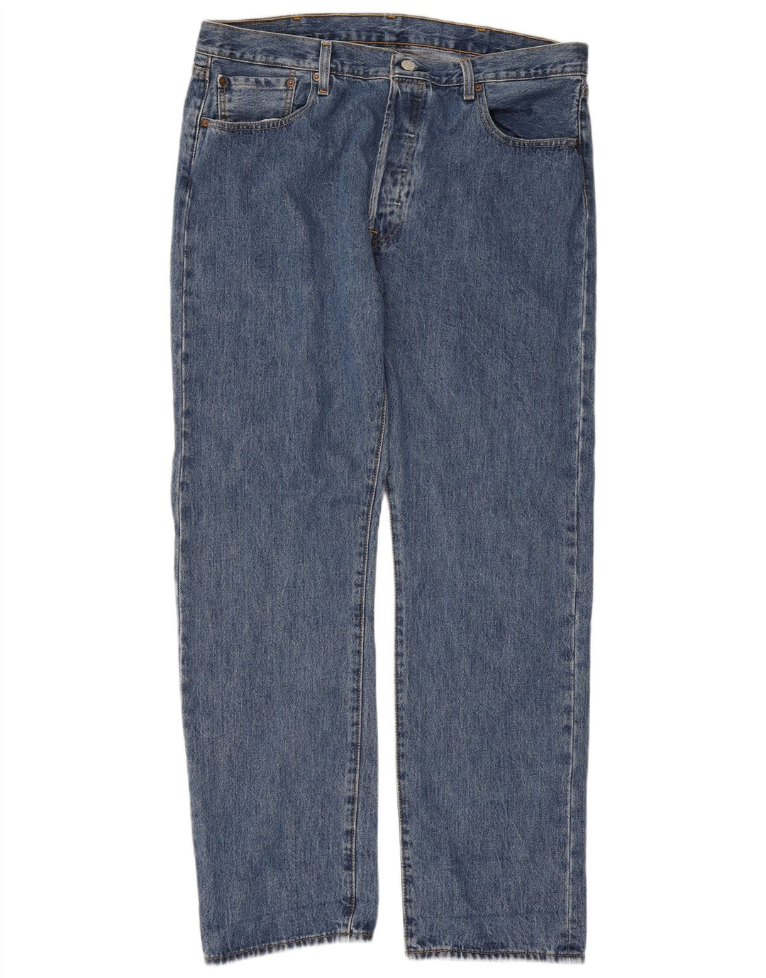 Levi's Vaqueros rectos 501 para hombre W38 L32 Algodón azul