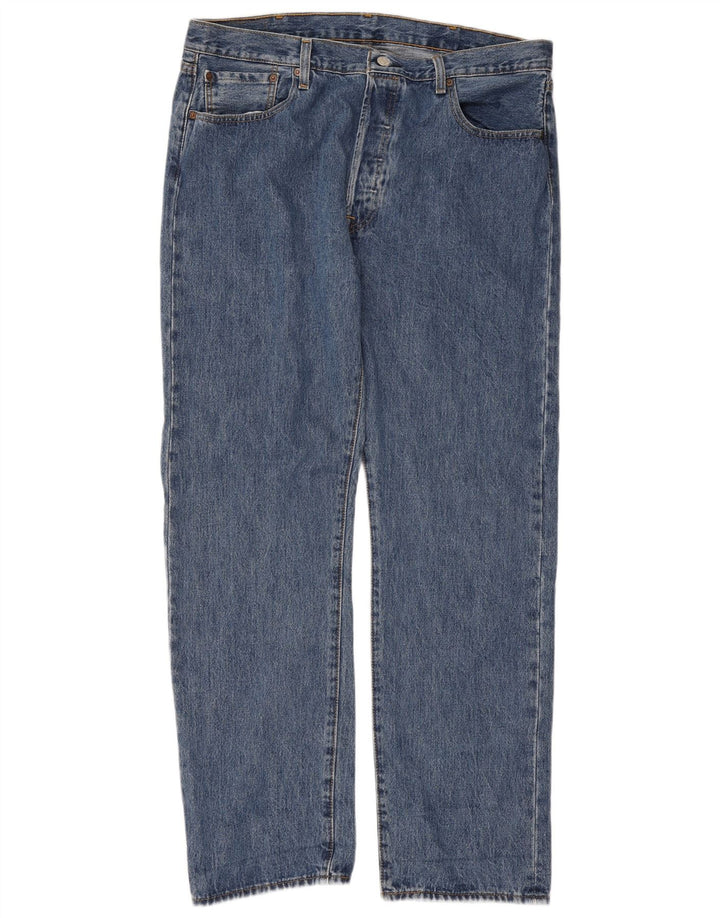 Levi's Vaqueros rectos 501 para hombre W38 L32 Algodón azul