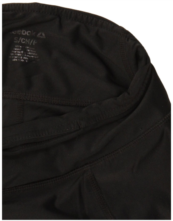 REEBOK Leggings para mujer Reino Unido 10 Pequeño Negro
