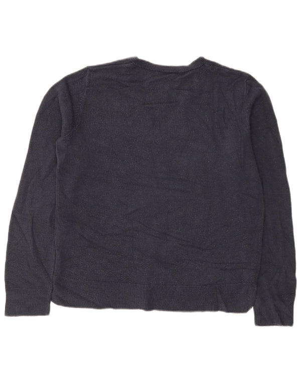 Marks & Spencer Suéter con Cuello en V para Mujer UK 40 Medium Azul Marino