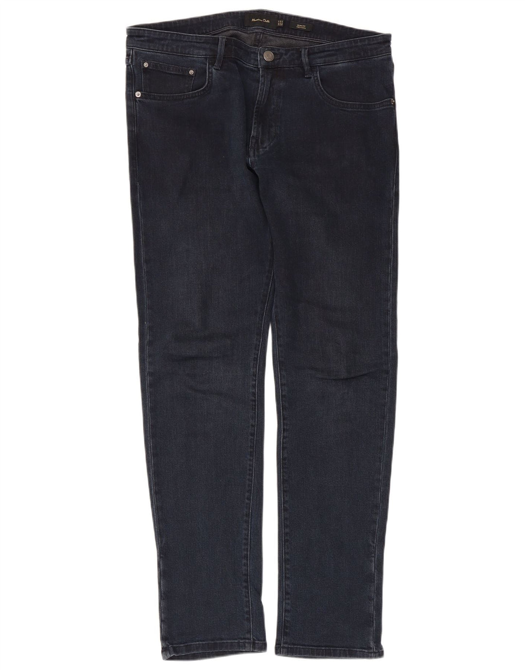 Massimo Dutti Jeans Slim Hombre EU 40 Medium W31 L29 Azul Marino Algodón