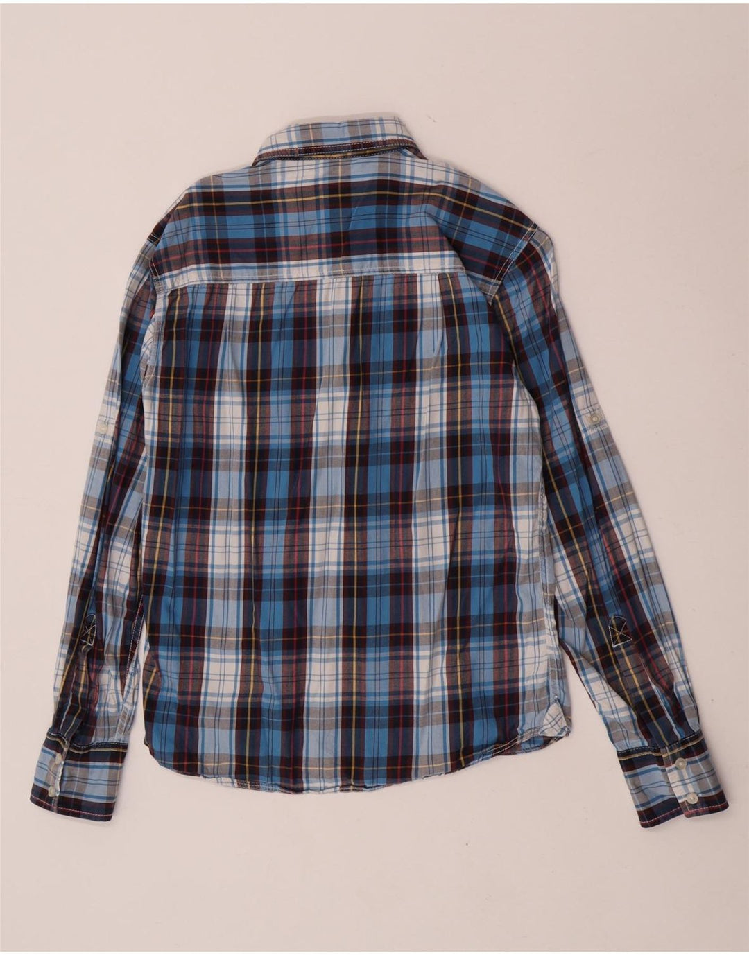 Camisa De Franela De Cuadros Azul Medio Wrangler Hombre