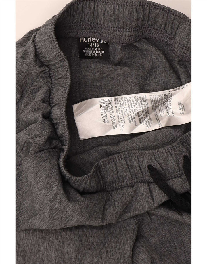 Hurley Shorts deportivos gráficos para niños 12-13 años W28 Poliéster gris