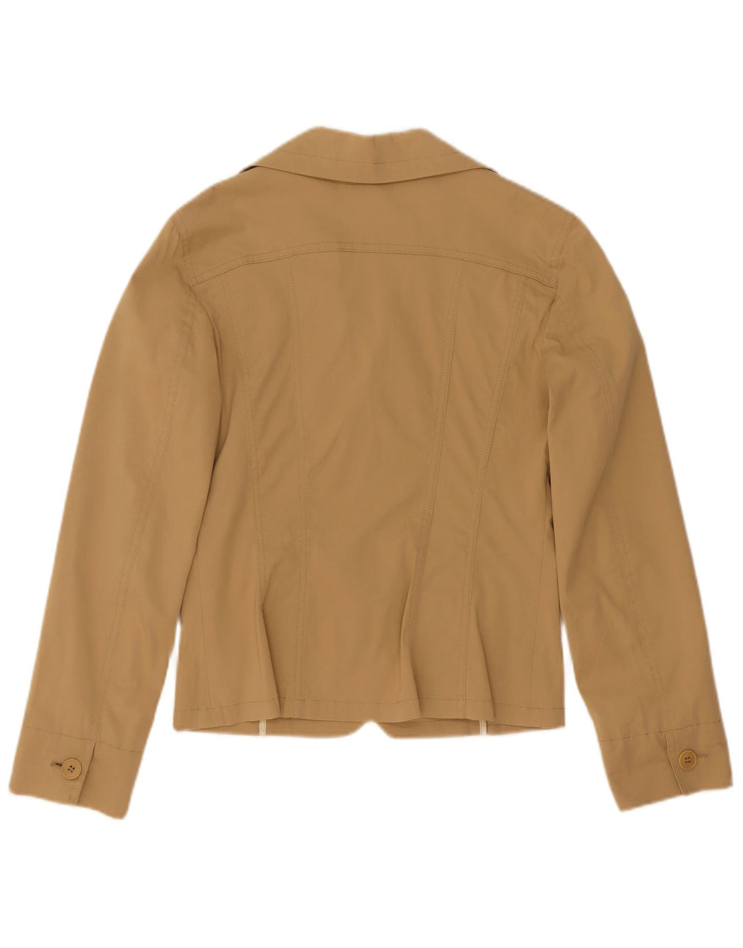 Marella Chaqueta Blazer de 3 Botones para Mujer UK 6 XS Algodón Beige