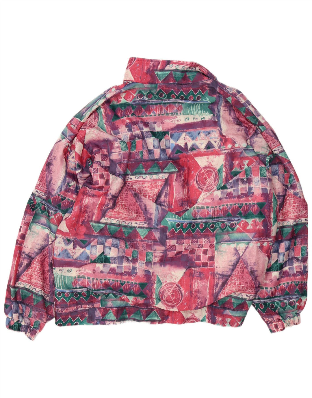 Tactel Hombre Chándal Top Chaqueta XL Patchwork Multicolor Poliamida Retro