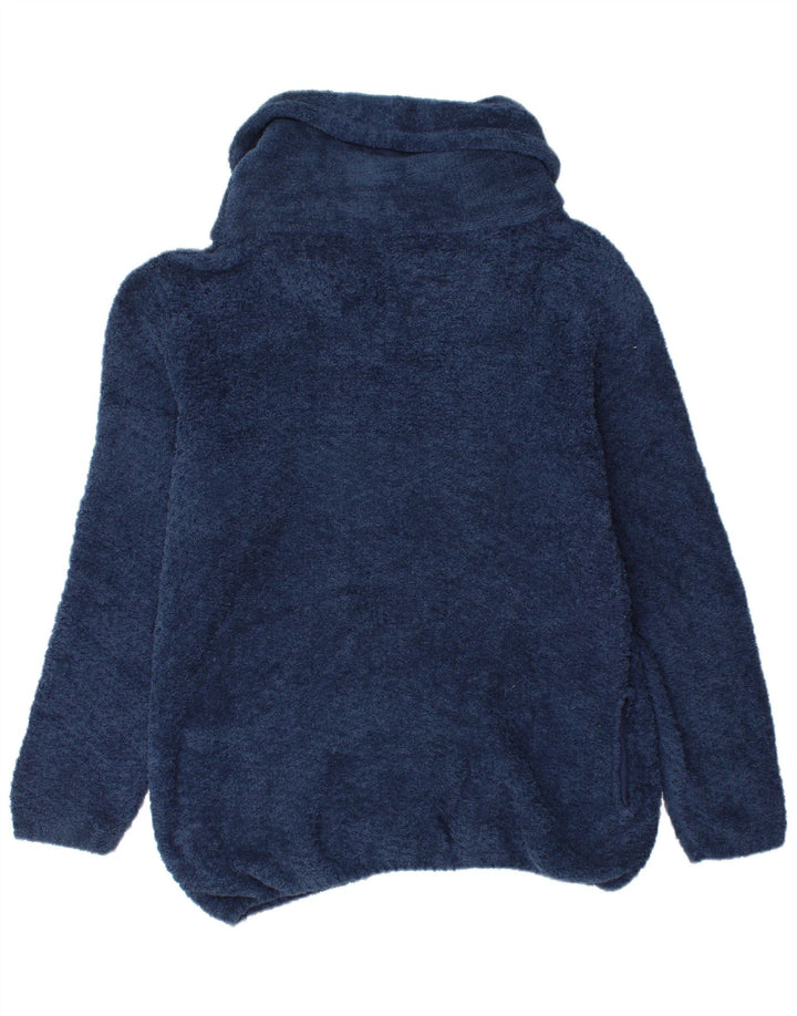 ANIMAL Jersey polar con cuello vuelto para mujer UK 40 XL Poliéster azul marino