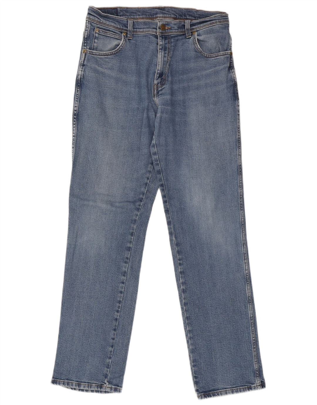 Wrangler Vaqueros rectos para hombre W33 L34 Algodón azul