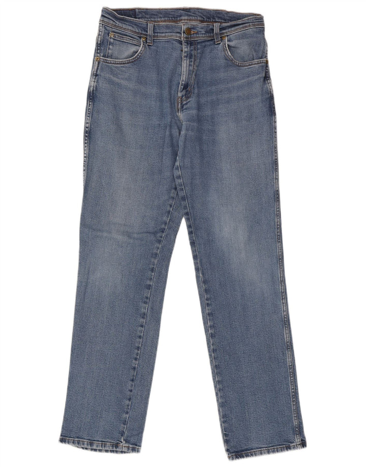 Wrangler Vaqueros rectos para hombre W33 L34 Algodón azul