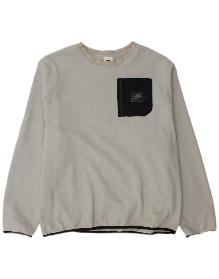 Jersey de forro polar Nike para hombre XL Gris Poliéster