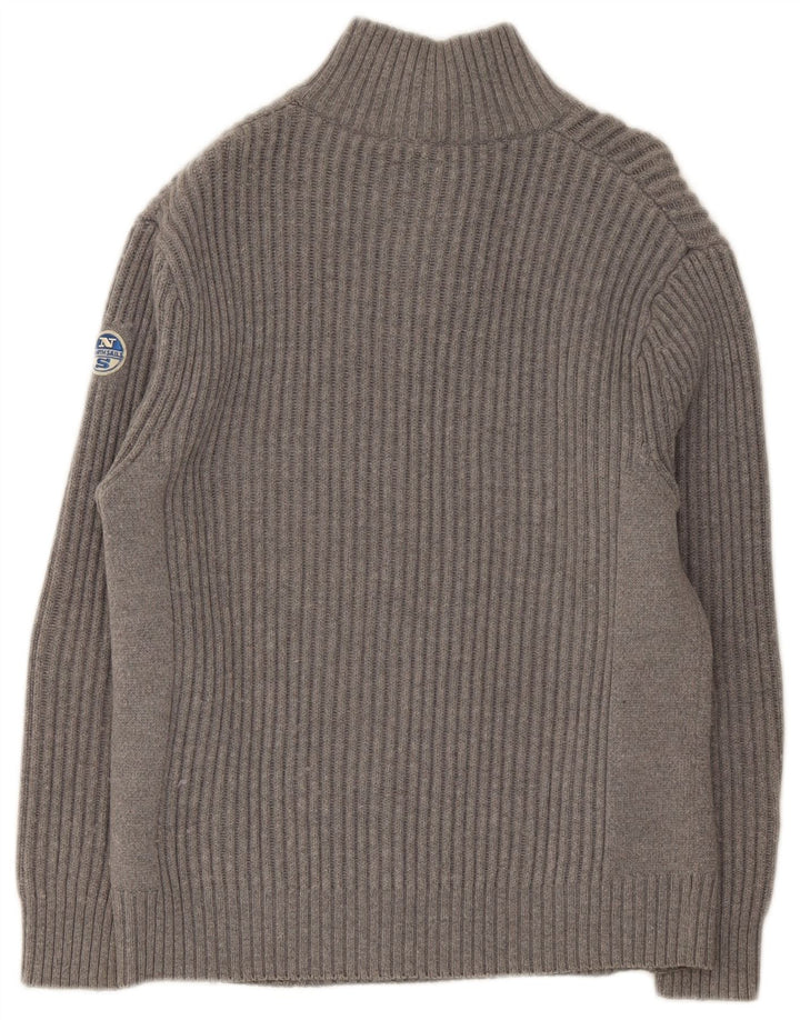 North Sails Jersey De Cuello Con Botones Para Hombre Grande Gris Algodón