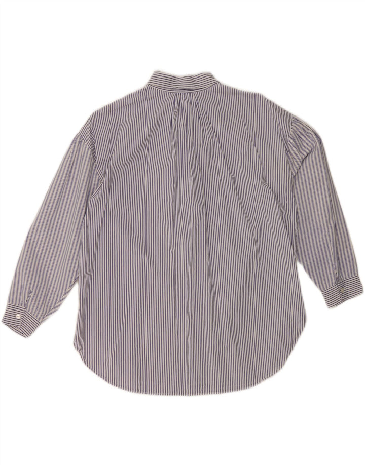 ZARA Girls Shirt 13-14 Years Blue Striped Vintage Zara and Second-Hand Zara from Messina Hembry 