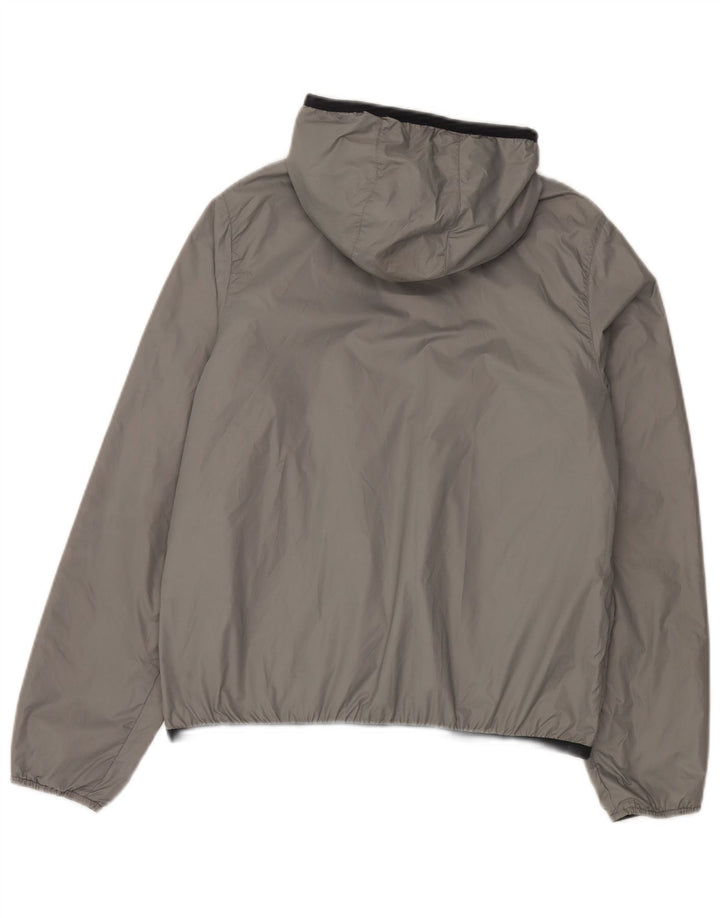 K-Way Chaqueta impermeable reversible con capucha para mujer UK 40 Mediana Azul marino Poliamida
