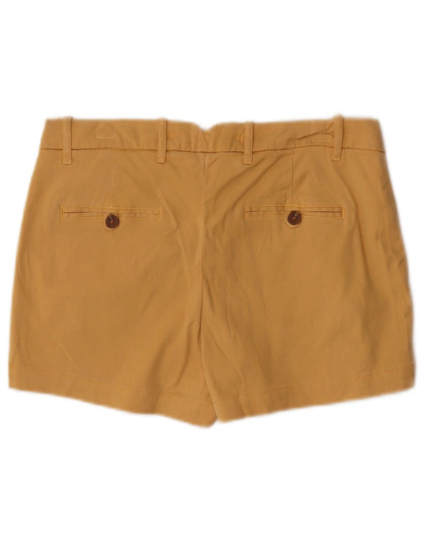 Zara Pantalones Cortos Chinos Mujer EU 36 XS W26 Amarillo Lyocell
