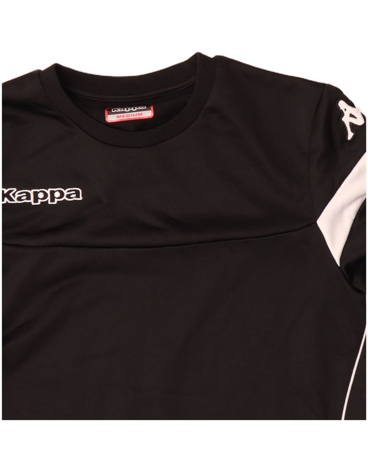 Kappa Hombre Sudadera Gráfica Jumper Medium Negro Colorblock Poliéster