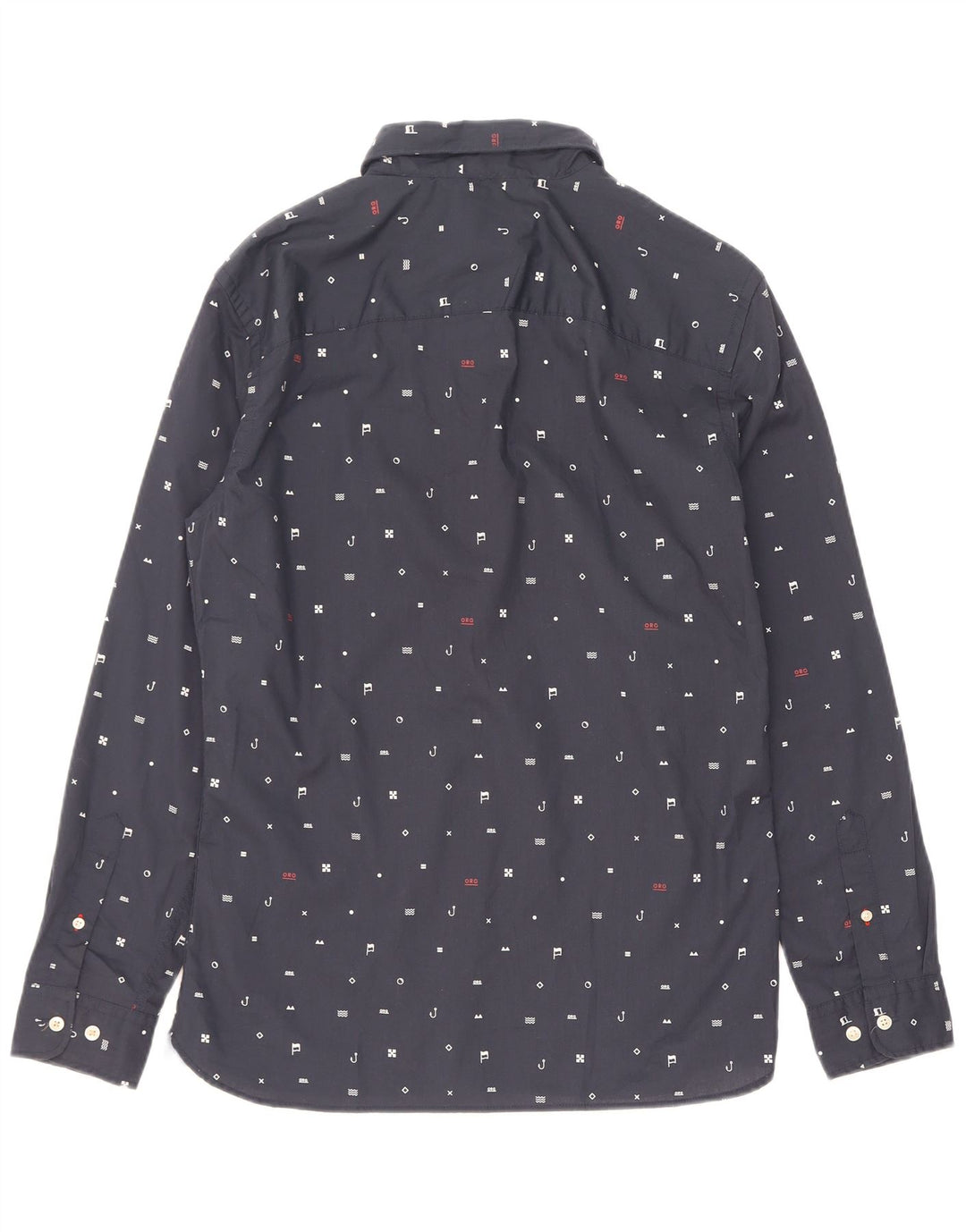 Camisa Jack & Jones Hombre con Estampado Abstracto Poliéster Azul Marino Mediano