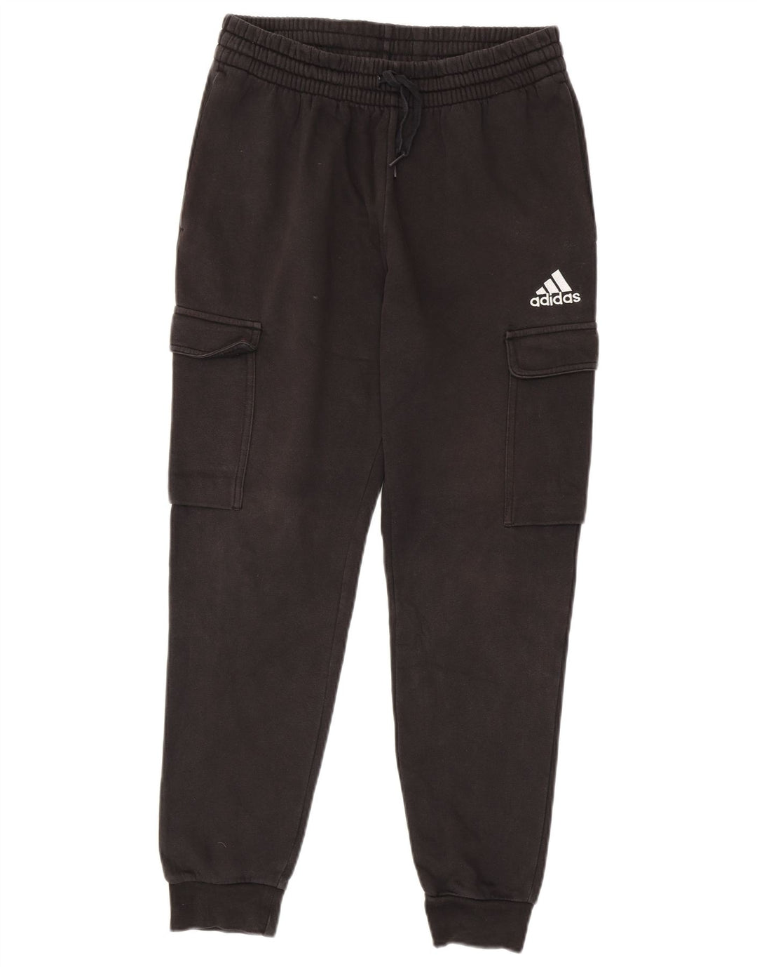 Adidas Hombre Cargo Chándal Pantalones Joggers Mediano Negro Algodón