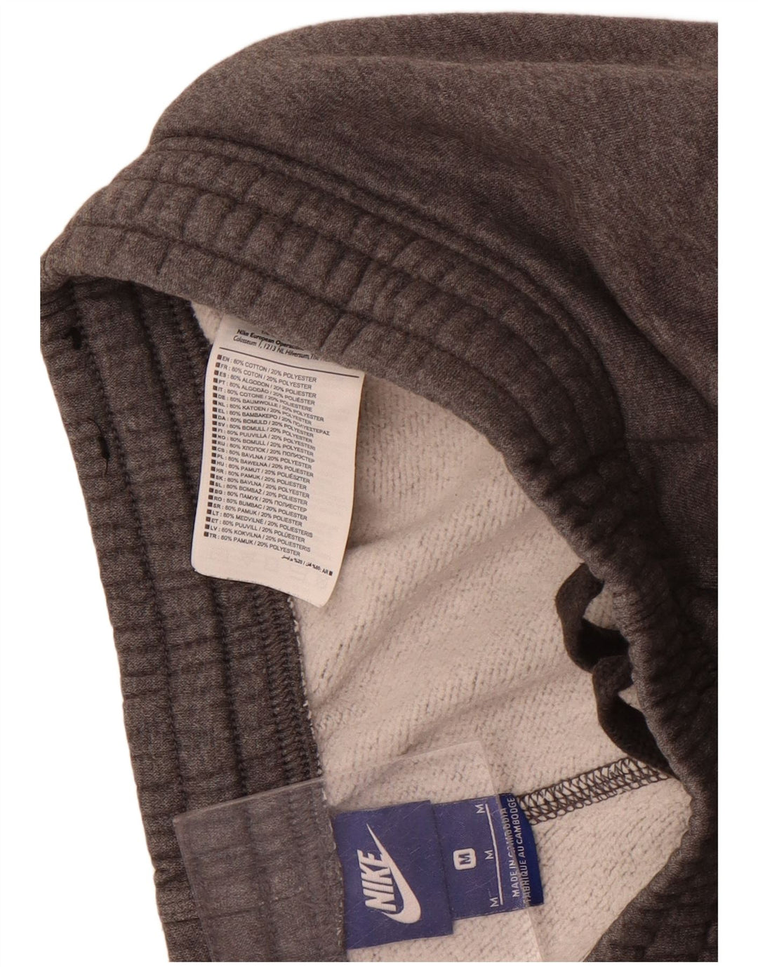 Pantalón De Chándal Nike Hombre Joggers Gris Medio Algodón