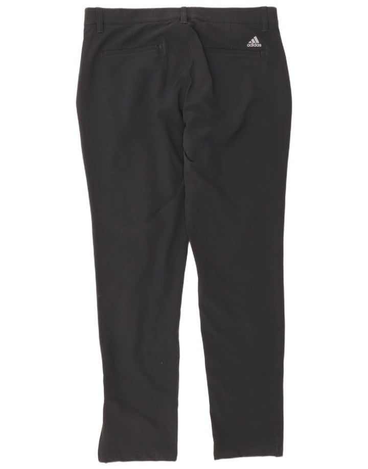 Adidas Pantalones Chinos Slim Para Hombre W34 L32 Poliéster Negro