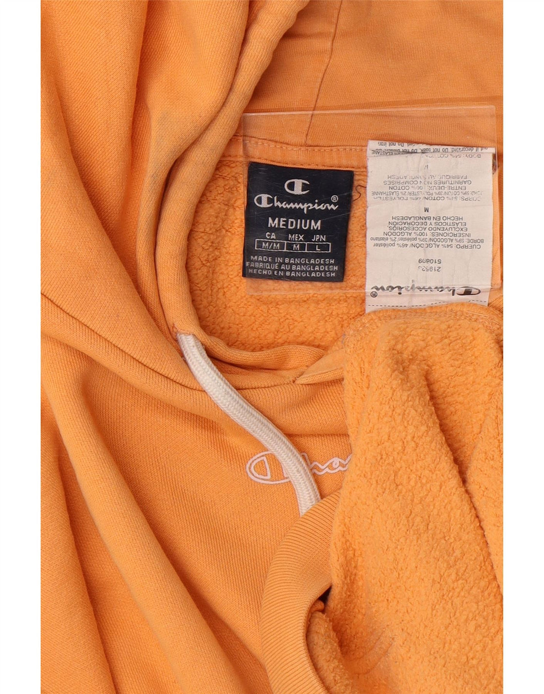 CHAMPION Jersey con capucha para hombre de algodón naranja medio